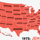 Illustration for article titled Map: Six Decades of the Most Popular Names for Girls, State-by-State